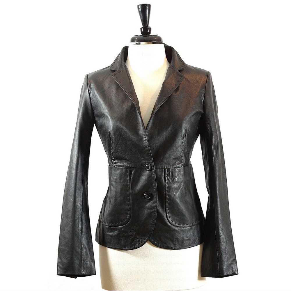 Sinequanone Coat NWT Small Leather Black Jacket